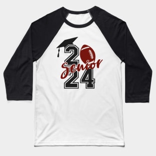 Senior 2024 Football Baseball T-Shirt